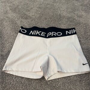 Nike Women's White Nike Pro Spandex